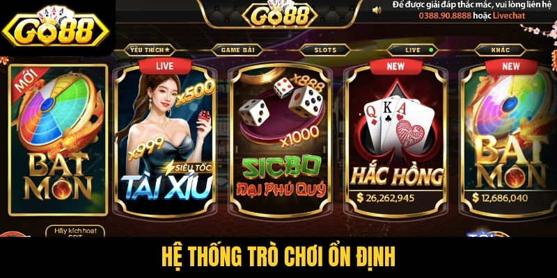 Hệ thống trò chơi ổn định